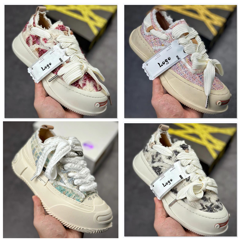 

Ladies Chunky Daddy Shoes Thick Bottom Platform Sneakers Canvas Increase Casual Shoes For Women Luxury Design 2023 New, Shoe box