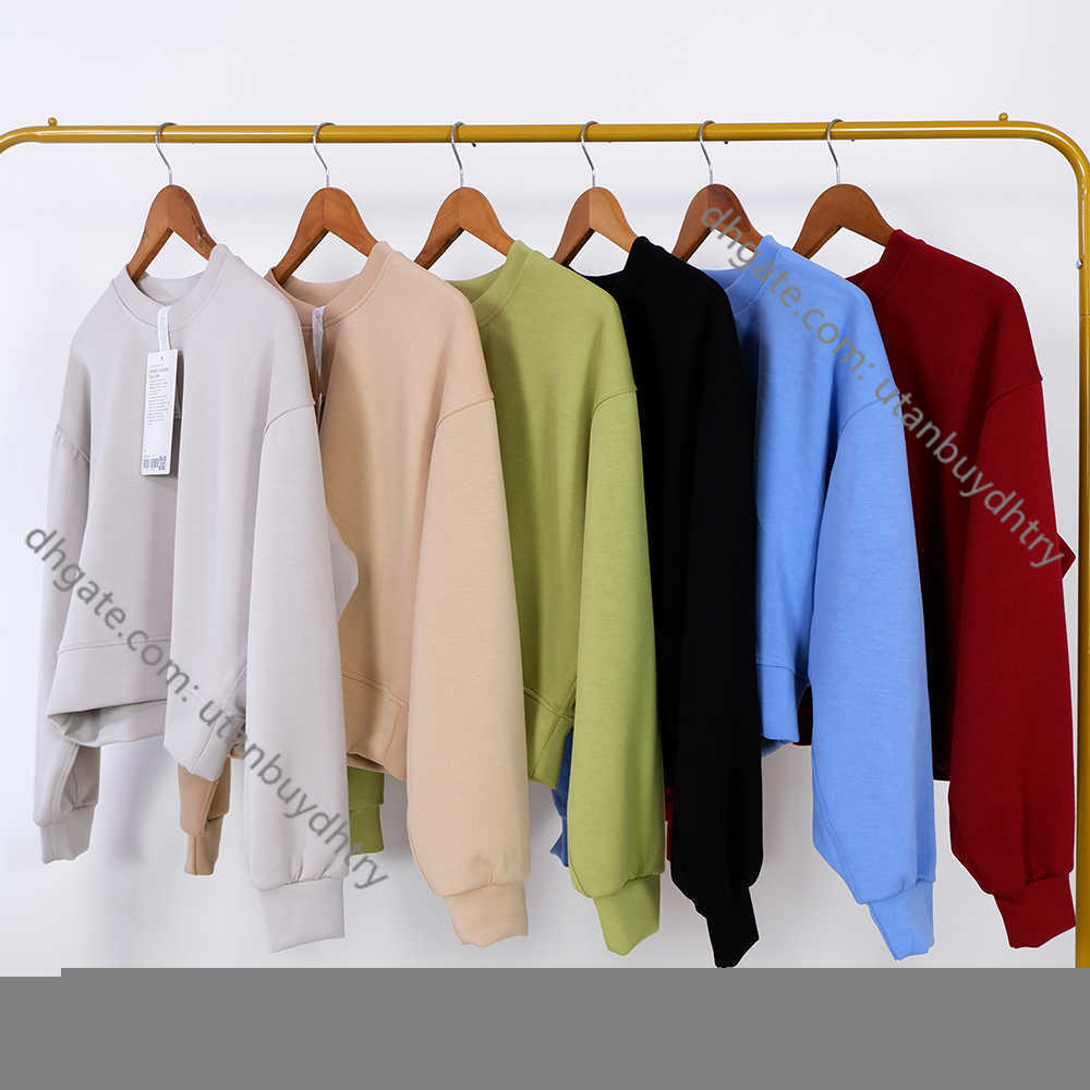

Luss Women Fitness Workout High Elasticity Crew Neck Sweatshirts Loose Casual Long Sleeve Crop Top Gym Running Yoga Sport Shirt, Wine red