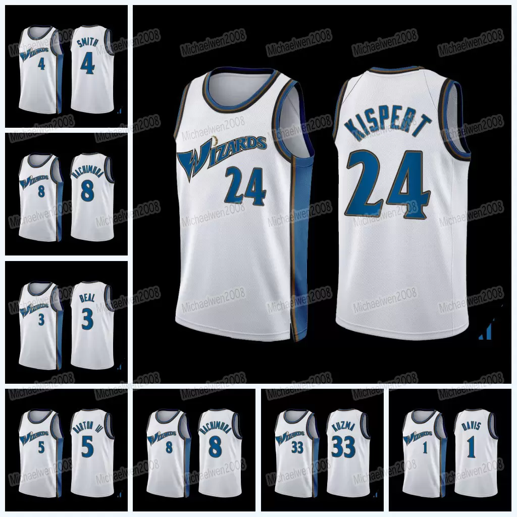

Jersey Basketball''nba''Wizards 2022-23 Classic Edition Jersey Corey Kispert Rui Hachimura Bradley Beal Johnny Davis Deni Avdija Kyle, 1 johnny davis