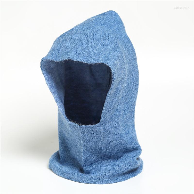 

Bandanas 2022 Outdoor Knitted Warm Hat Scarf Solid Unisex Winter Hiking Scarves Luxury Men Women Elasticity Cap Neckerchief Foulard