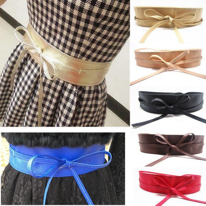

Belts Simple Women' Wide Belt Dress Decoration Detachable Chain Design Knotted Girdle Bow Multi-functional Scene, Black