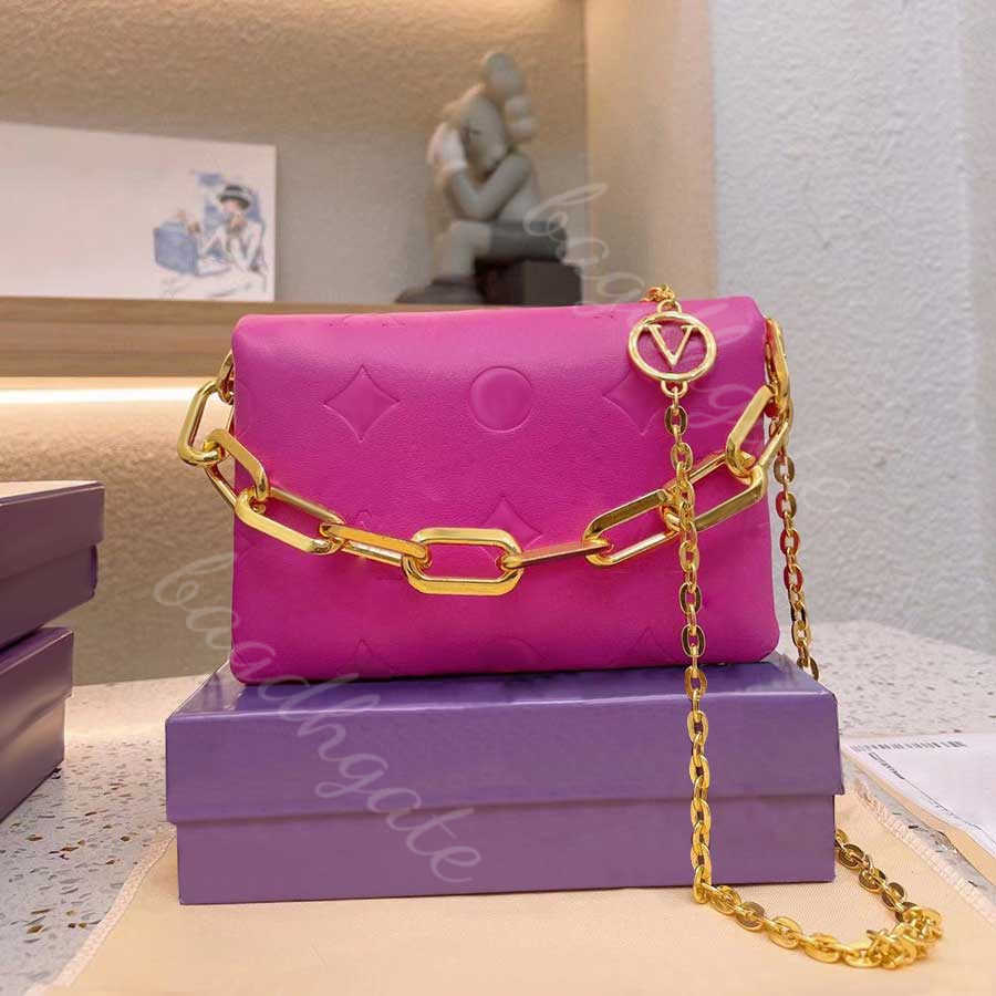 

Designers Luxurys Lvity Bags 2022 Mini Cousin BB Shoulder Woman Fashion Forward Crossbody Top Quality Purse, Pink