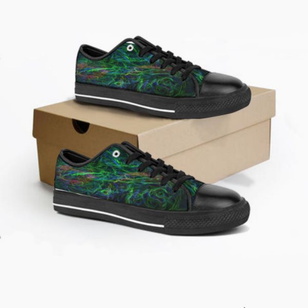 

Men Stitch Shoes Custom Sneaker Hand Painted Canvas Womens Fashion Black Green Low Cut Breathable Walking Jogging Women Trainer