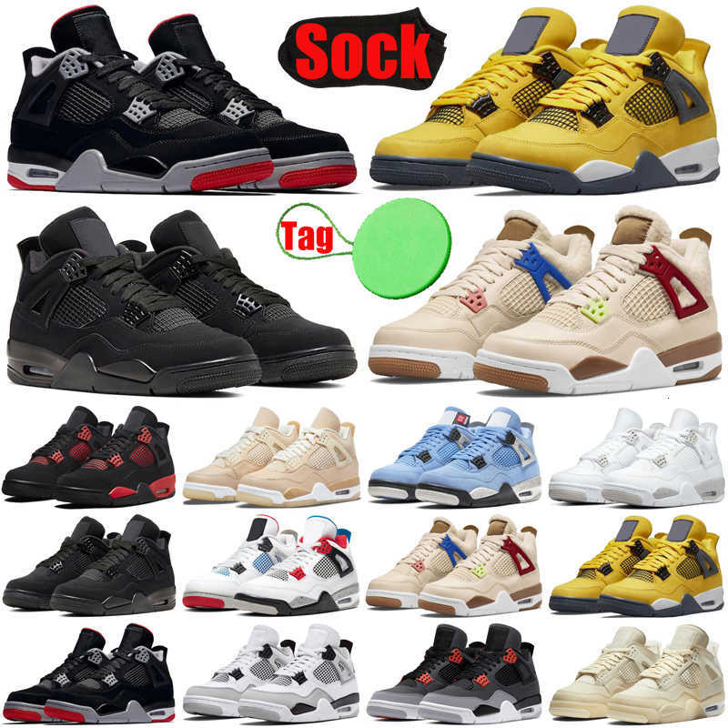 

4s Shoes 4 Height Mens Increasing Basketball Shoes Jumpman Cactus Red Thunder Sail University Blue Black Cat Infrared Men Trainers Sports Sneakers Classic, #3 lightning