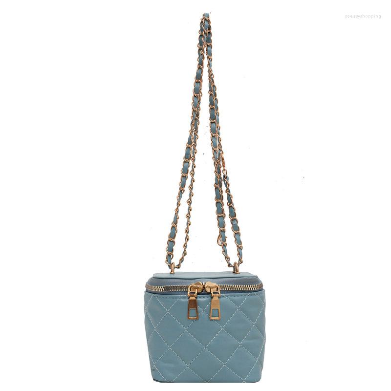 

Evening Bags Designer Fashion Ladies Shoulder Bag Luxury Exquisite Cross-body Square Chain Elegant Box, Beige