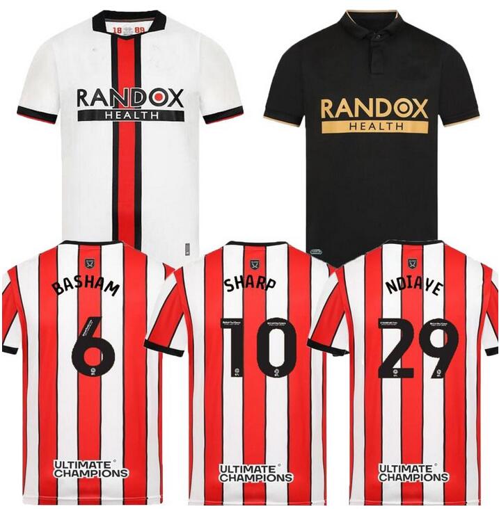 

22 23 Sheffield Soccer Jerseys Sander Berge Berge John Egan Rhian Brewster Anel Ahmedhodzic Oliver McBurnie Jayden Bogle 2022 2023 de futebol Kit