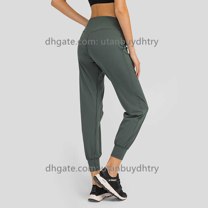 

Lu22 Women's Pants Breathable Fitness Sport Workout Seamless Leggings Gym Clothing Yoga Pants High-waisted Tights Sportswear, Brown