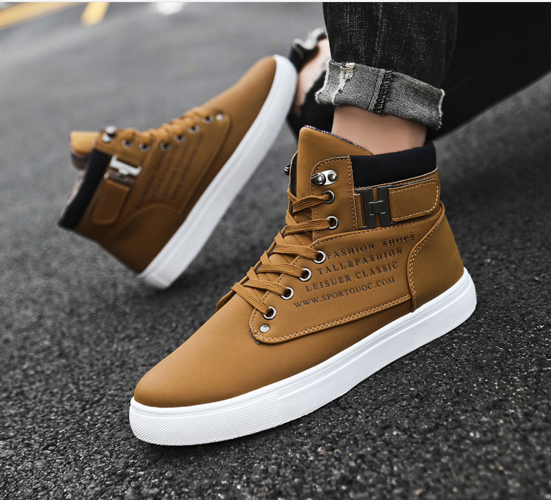 

Boots Ankle Warm Men Snow Winter Lace-up Shoes Arrival Fashion Flock Plush 221114