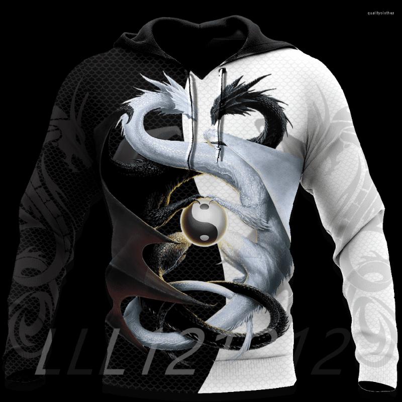 

Men's Hoodies Men's Hoodie 3D Printing Dragon Fashion Sweater Personality Street Home Casual Pullover Oversized Jacket 002, As265