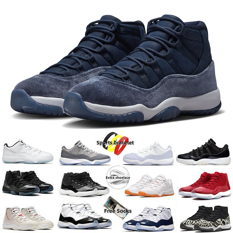 

Jumpman 11 11s Mens Basketball Shoes Midnight Navy Cherry Cool Grey Concord Cap and Gown Gamma Blue Space Jam Jubilee 72-10 Men Women Trainers Sports Sneakers, 40