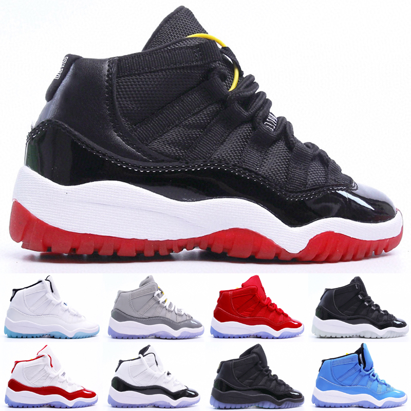 

Infant jumpman 11 11s Kids Basketball Shoes Sneakers Space Jam Cap and Gown High Concord Barons Legend Blue 25th Anniversary White Bred Cherry Trainers size 8C-3Y, As photo 4