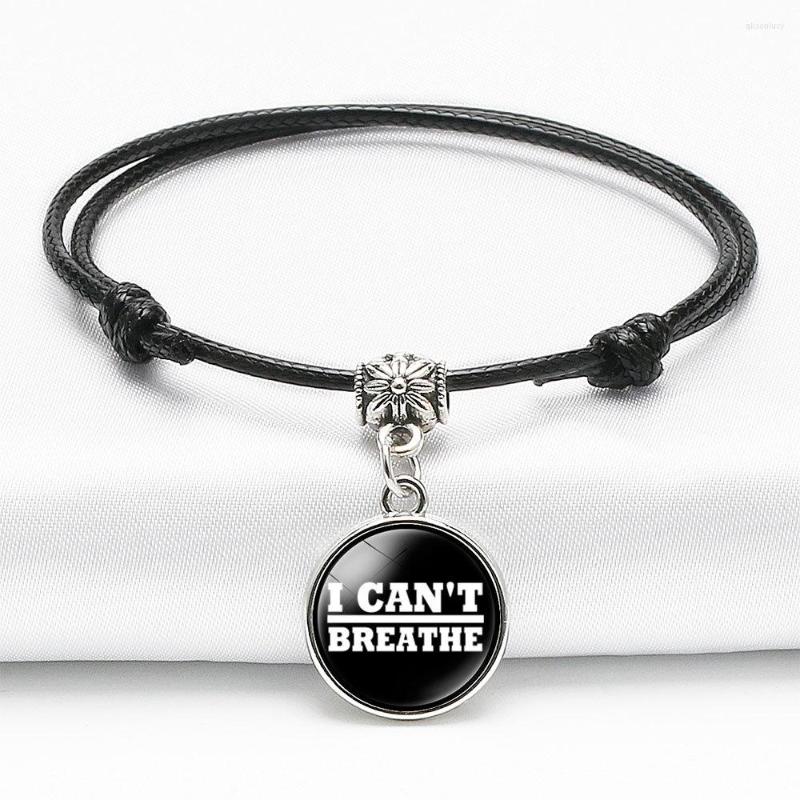 

Charm Bracelets I Can't Breathe US Protests Merchandise Black Lives Matter Bracelet