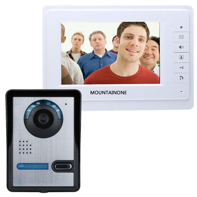 

Video Door Phones Home 7" LCD Monitor Speakerphone Intercom Color Phone Doorbell Access Control System IR Doorphone