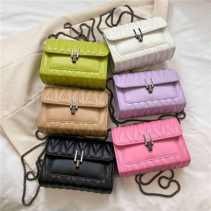 

Fashion handbags children's Messenger Bag texture rhombic chain small square bag girl's change bags, 06