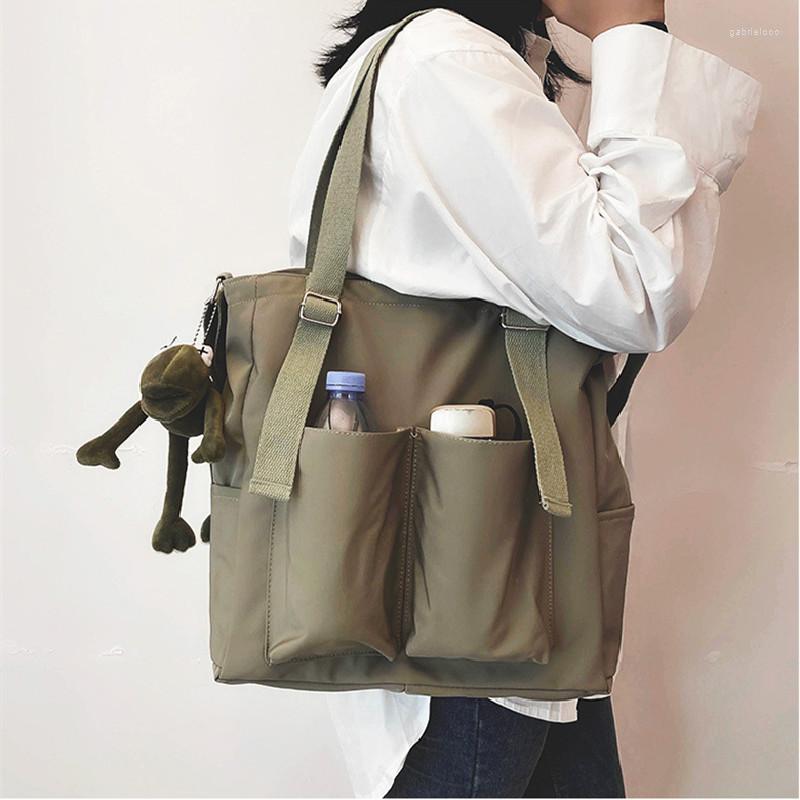 

Evening Bags Waterproof Women Handbags Shoulder Bag Large Capacity Tote Student School Female Shopper Simple Fashion Crossbody, Black