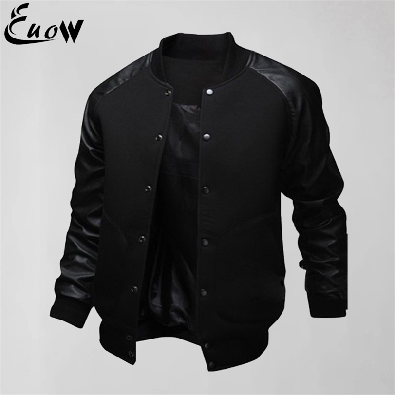 

Mens Jackets EUOW Stitching Large Pocket Casual Baseball Shirt Autumn Winter Coats Fashion Sweatshirt 221112, Gray