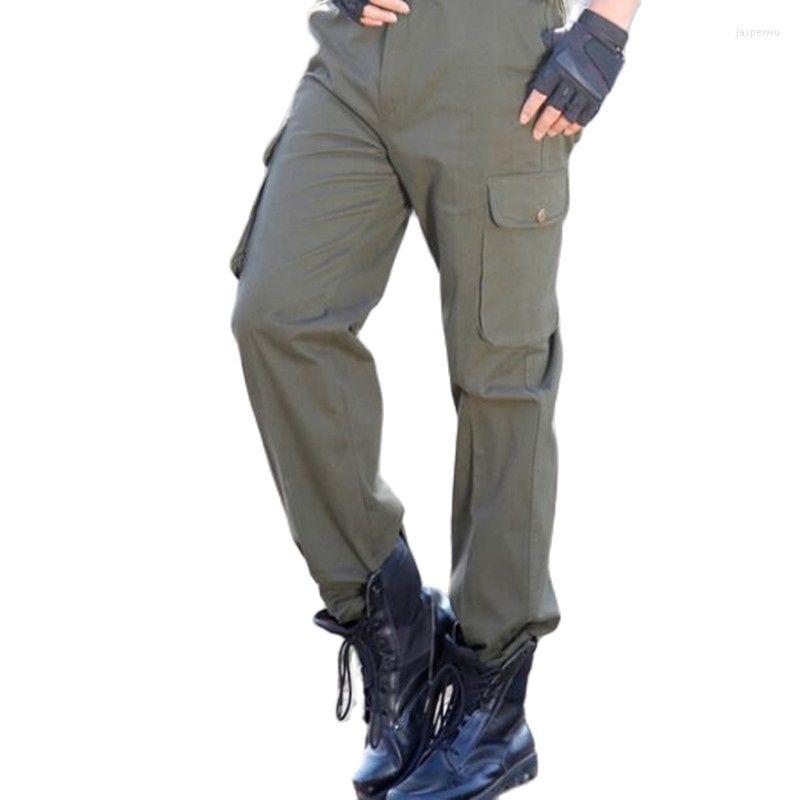 

Men's Pants Autumn/winter Camouflage Overalls Men Straight Tube Army Green Wear-resistant Multi-pocket