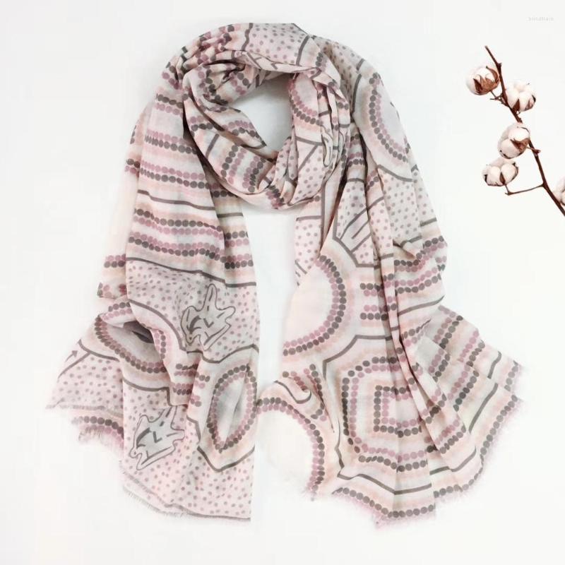 

Scarves 2022 Cotton Dot Print Fringe Shawl Women Long Muslim Soft Spot Polka Hijab Wrap 6 Color10pcs/lot