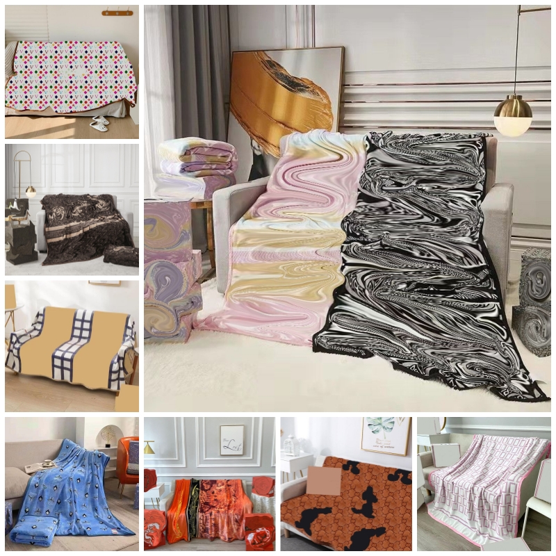 

Designer Vintage Style Soft Flannel Blankets Shawl Fashion Travel Car Home Nap Coral Fleece Blanket Warm Sofa Throw Blankets Gift