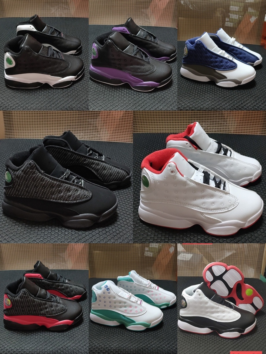 

kids Shoes 13s Basketball Black Jumpman 13 Sneakers Playground boys bred Baby Infant designer Toddlers Red Athletic shoe For Training t1fH#