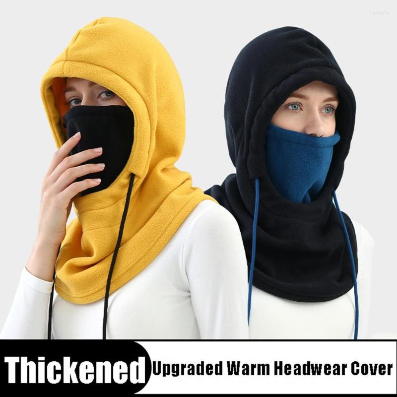 

Motorcycle Helmets Cycling Cap Ski Winter Windproof Caps Sport Balaclava Face Mask Headwear Men Warm Thermal Fleece, Brown