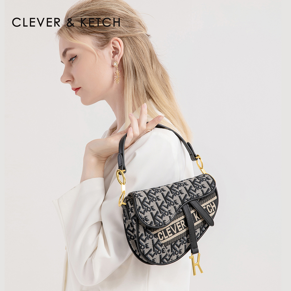

Clever&Ketch Designer Bags Shoulder Bags Women Flap Handbag PU/CalfSkin Material Fashion Accessories Exquisite Workmanship 21621802 Model Bag9151255214, Black -1