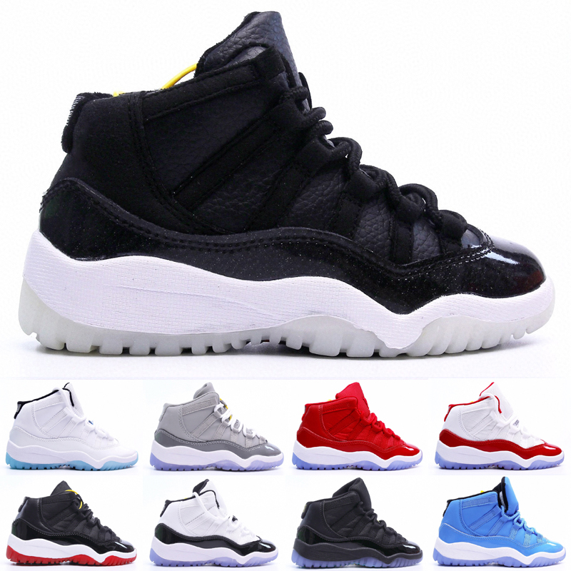 

Infant basketball shoes Big Boy Girl jumpman 11s 11 Cherry Pure Violet Cool Grey Concord Bred win like 96 Platinum Tint Bright Citrus UNC Kids sports sneakers size 25-35, As photo 4