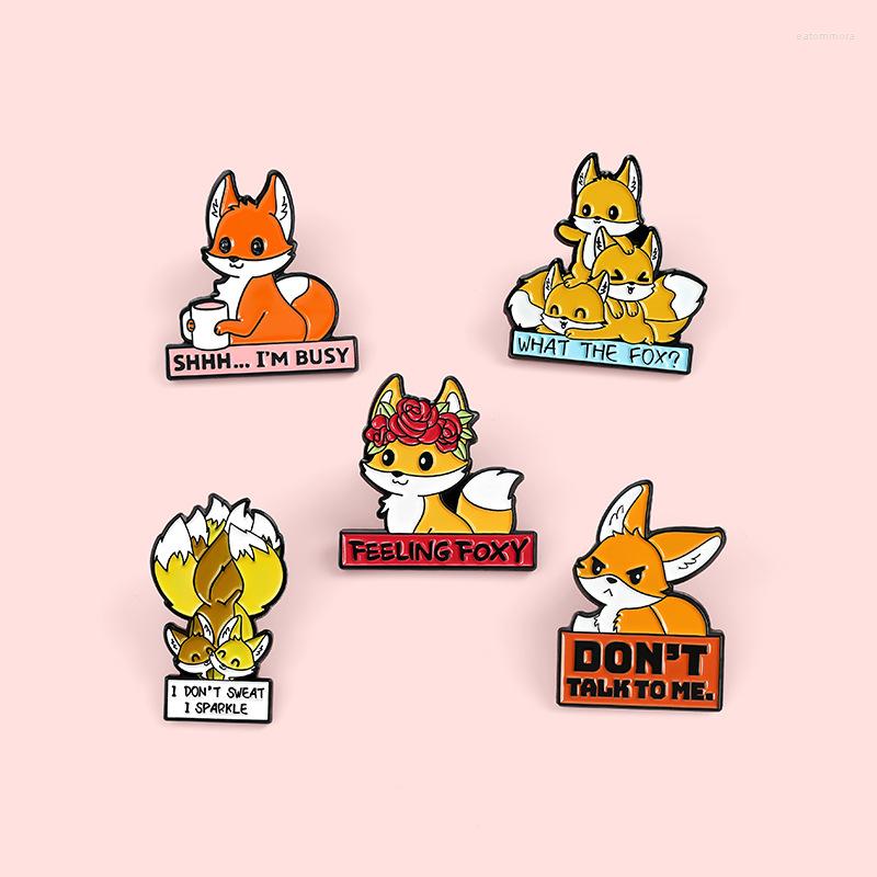 

Brooches Cartoon Little Brooch In Shirt Quotes Lapel Pins Wreath Backpack Badge Fashion Enamel