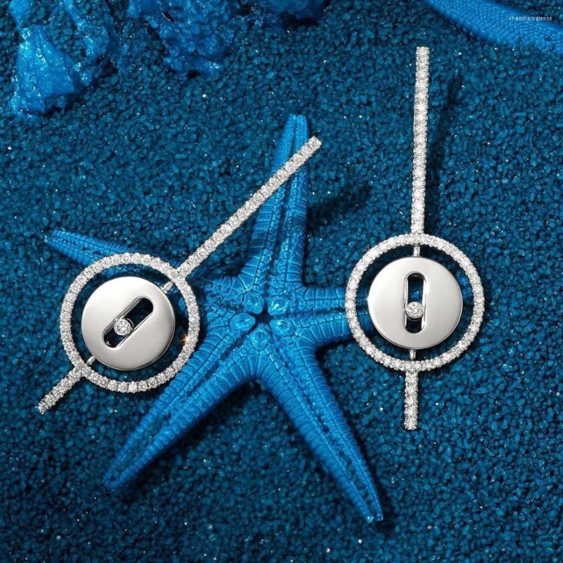 

Stud Earrings BOHO Luxury Round For Women Wedding Cubic Zircon Crystal CZ Dubai Bridal Bohemia Trendy