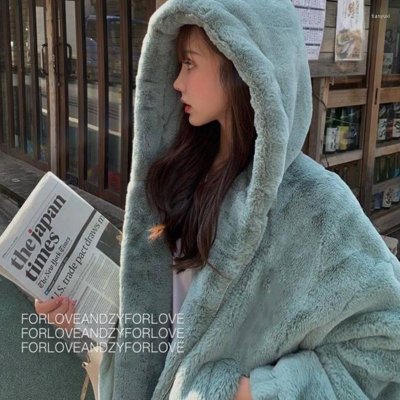 

Women' Fur Faux Bomber Coat Women Casual Hooded Teddy Jacket Slim Long-sleeved Parka Loose Zipper Cardigan 2022 Furry Crop Tops, White