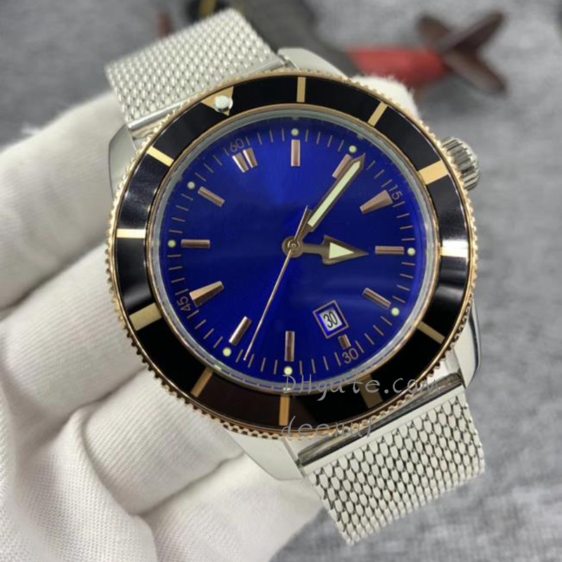 

Men's handsome automatic watch Rubber stainless steel classic strap wrist watch designer fashion exquisite sapphire waterproof u1 watches, Sapphire glass