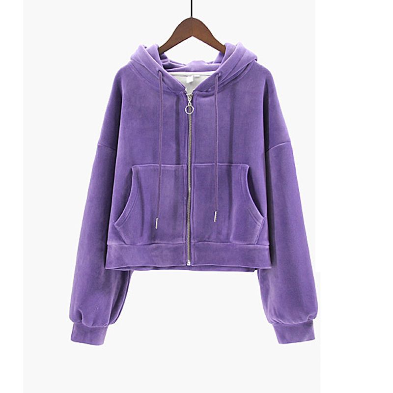 

Women' jacket hoodie suit black 2023 autumn winter new plush thickened sports casual sports pants set size -2xl