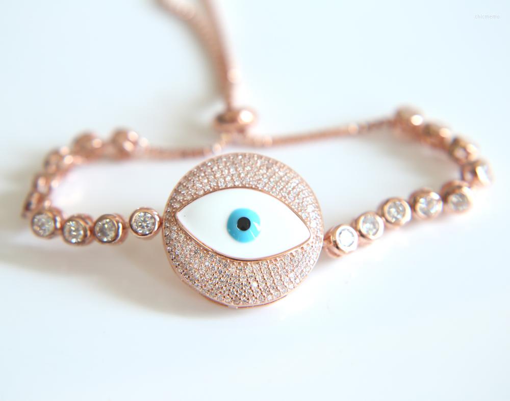 

Necklace Earrings Set 2022 Summer Luxury Women Jewelry Fashion Stylish Pave Clear Cubic Zirconia Big White Eye Bling Tennis Bracelet, Picture shown