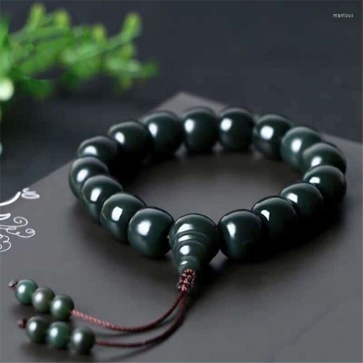 

Strand Charming He Tian Qingyu Old Pearl Bracelet Men's And Women's Bucket Jade Hand Strings