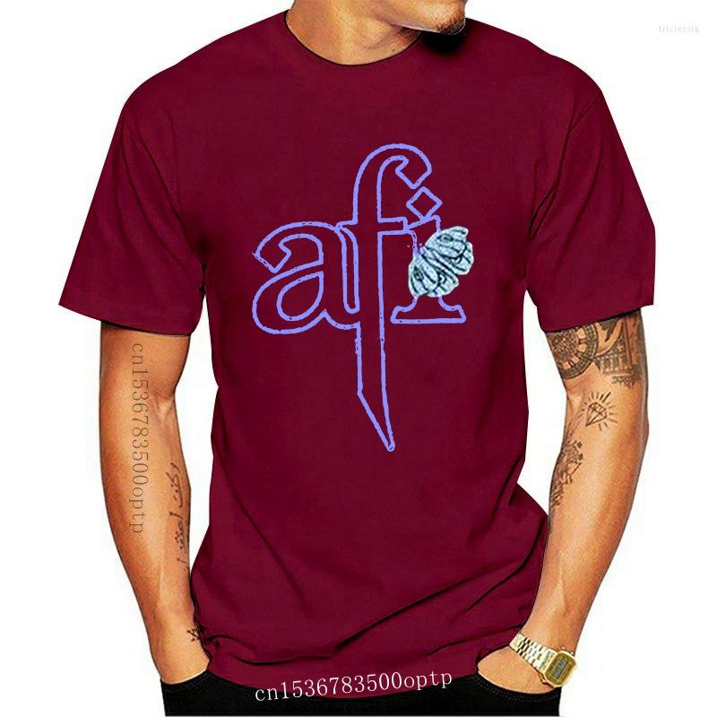

Men's T Shirts 2003 AFI I Disintergrate Sing The Sorrow Band Music Emo Black T-Shirt Cotton Tee Shirt Custom Print