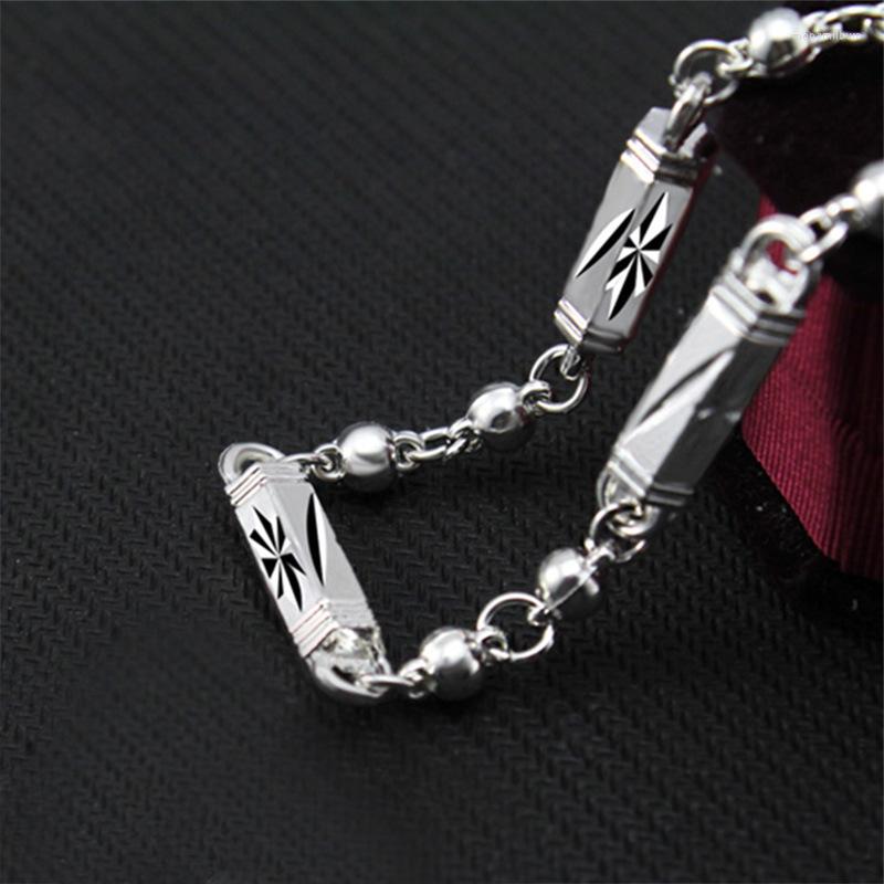 

Chains MHXFC Wholesale European Fashion Man Male Party Wedding Gift Geometric Cylinder Beads Chain Necklace NL208