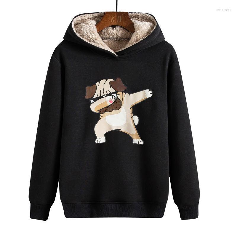

Men's Hoodies Winter Man Hoodie Streetwear Fleece Hip-hop Style Of Chinese Characters Hand Plush And Cotton For Warmth Animal Print, Grey cat