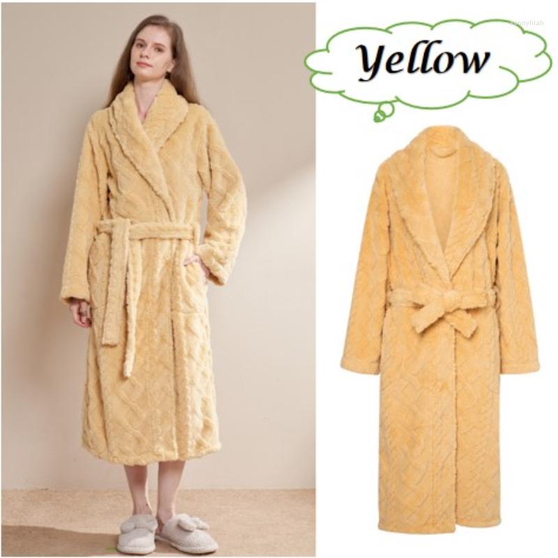 

Women's Sleepwear Fashion Sexy Winter Senior Sense Jacquard Coral Velvet Nightgown Thickening Warm Soft Comfortable Long Pajamas, Pink