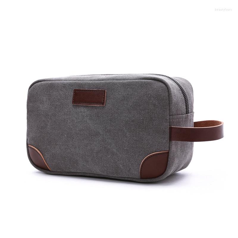 

Cosmetic Bags Portable Travel Toiletry Wash Bag Canvas Men Makeup Case Multi-Functional Handbag Women Zipper Organizer Pouch, Blue