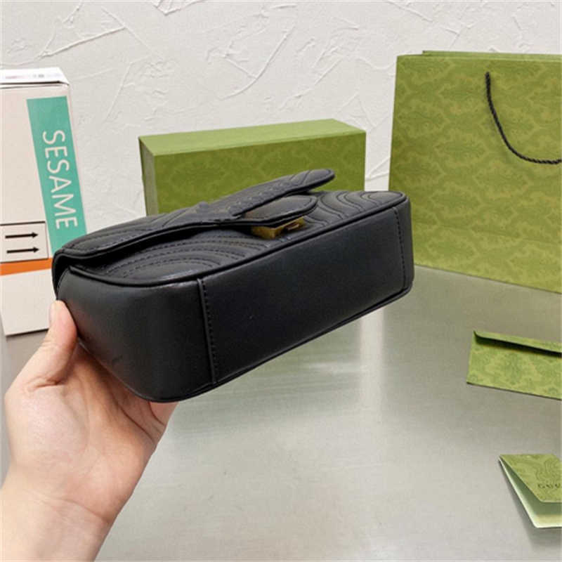 

Evening Bags Fashion Women Luxury Designer Bags Marmont Ladies Wallet Embroidery Saddle Crossbody Houlder Messenger Lady Sacoche Handbag Backpack Evening, Black