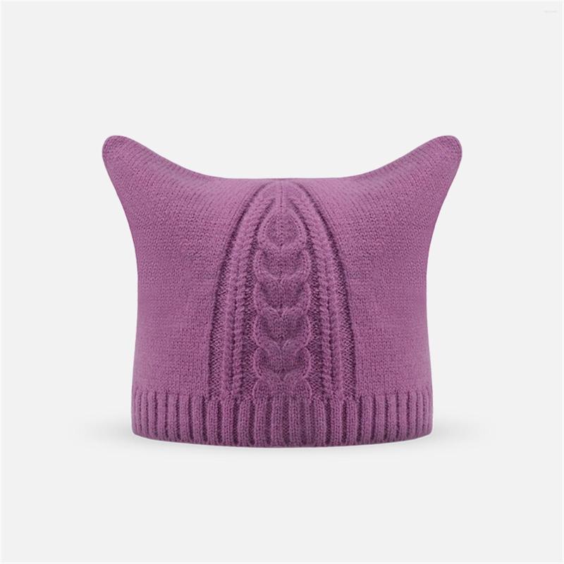 

Berets Women Winter Casual Knit Ear Twist Warm Pullover Cap Parent Child, Yellow
