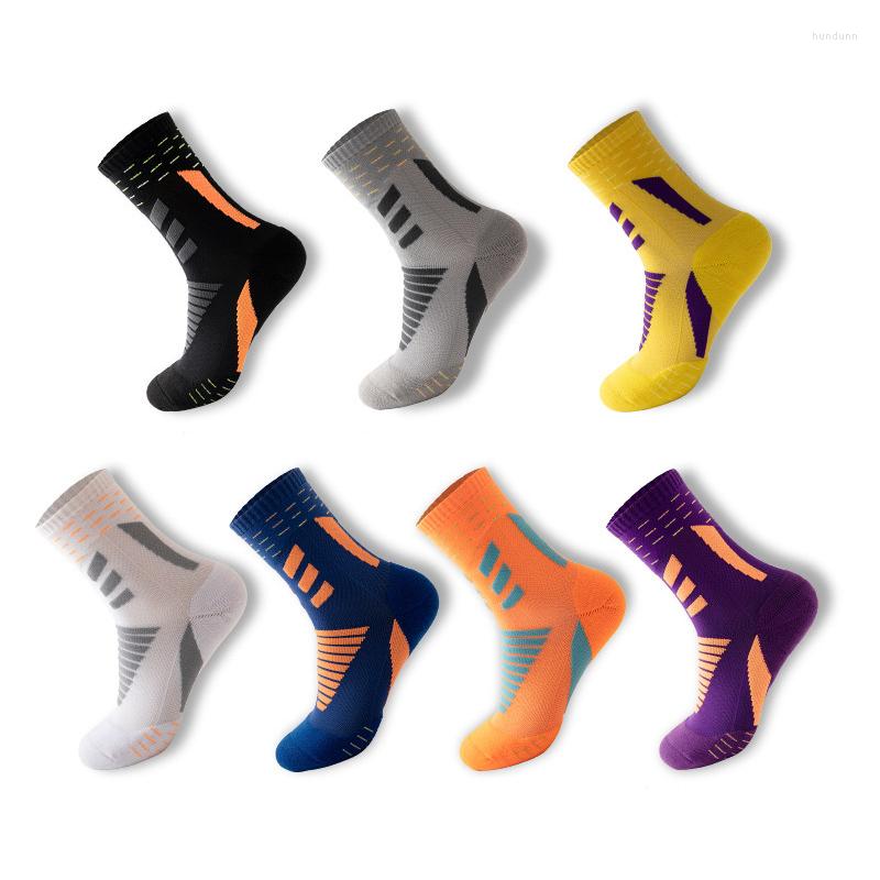

Men's Socks Fashion Sport Men Outdoor Sports Bike Footwear For Road Running Basketball Unisex Cycling K547, Black