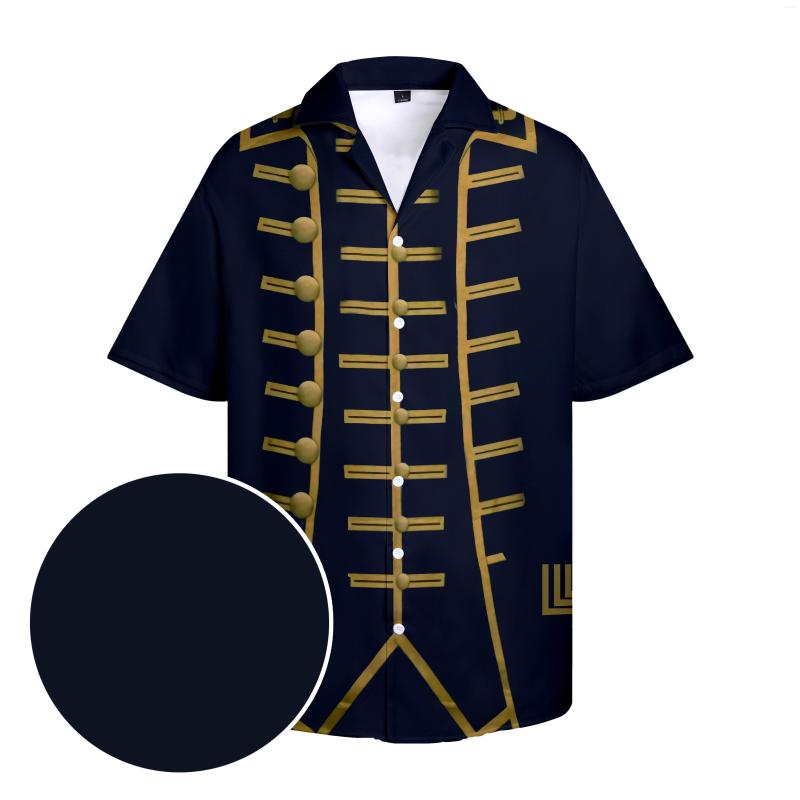 

Men's Casual Shirts Men's Shirt Gentleman Clothes Cosplay Party Clothing Y2k Button Up Summer Plus Size Cuban Collar, R101484