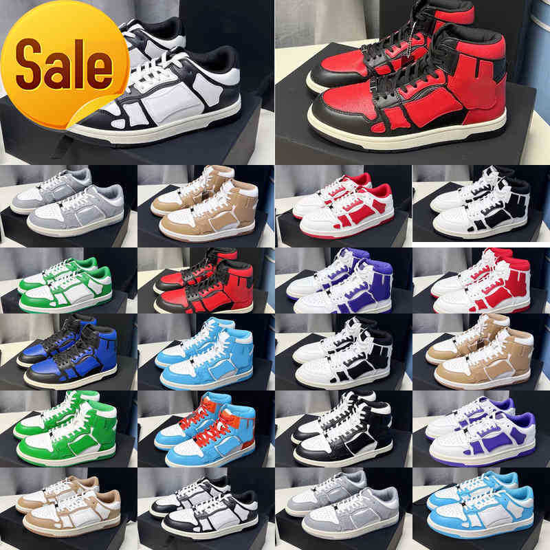 

LOW 2022 New Release Designer Sneakers SKEL-TOP HI Outdoor Casual Shoes Bones Applique Upper Shoe Men Women High Low-top Sneaker