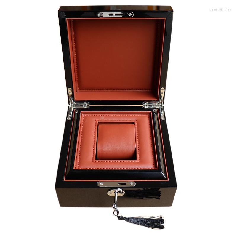 

Watch Boxes Top/superior Quality/grade Minimal Classic Black Wood Storage Display Case Gift Box Wooden Jewelry