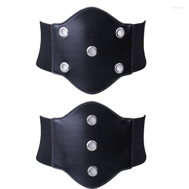 

Belts Dress Decorative Belt Elastic Corset Stretch Wide Shaping Girdle, Black