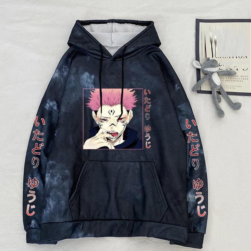 

Men's Hoodies Jujutsu Kaisen Sweatshirt Women Hoodie Hip Hop Harajuku Womens/man Tops Clothes, Pink
