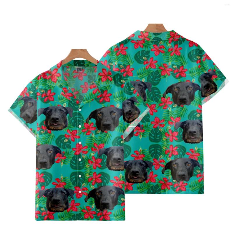 

Men' Casual Shirts Plain T Mens Printed Hawaiian Short Sleeve Button Down Beach Lady Long Shirt, Green