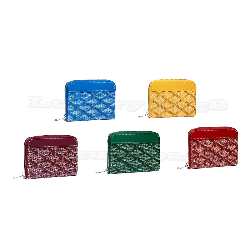 

Genuine Leather Wallets goyardd Purse card holder with box Luxurys designer single Short style wallet Men Women Holders Coin Lambskin Mini Key Pocket Y Interior Slot