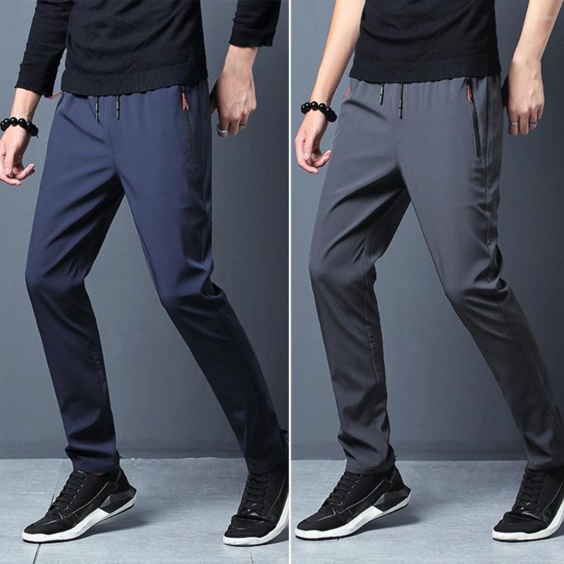 

Men's Pants Casual Men Summer Long All Match Pockets Qucik Dry Relaxed Fit, Grey